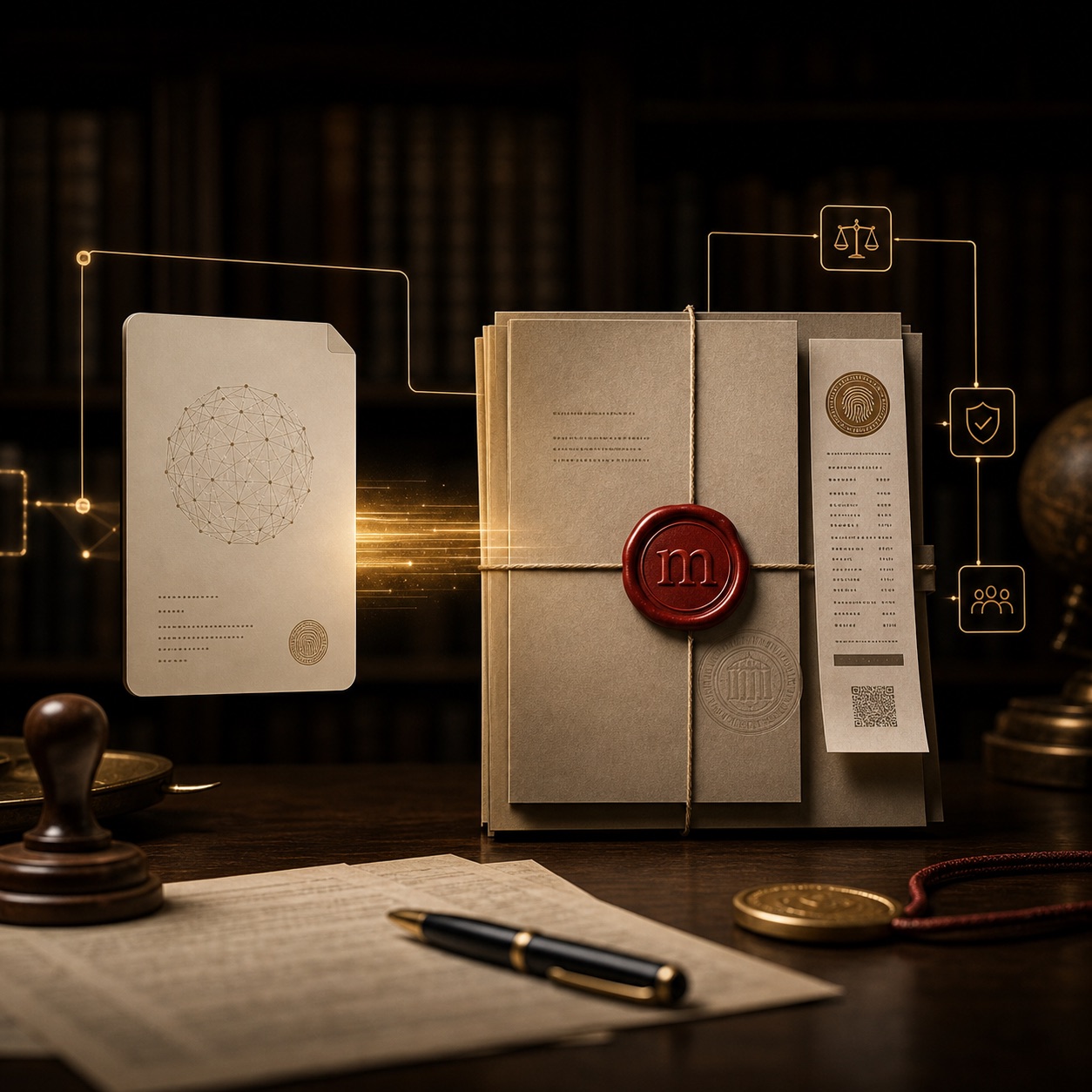 One AI artifact becoming a sealed Mejepa verification packet with signed proof.